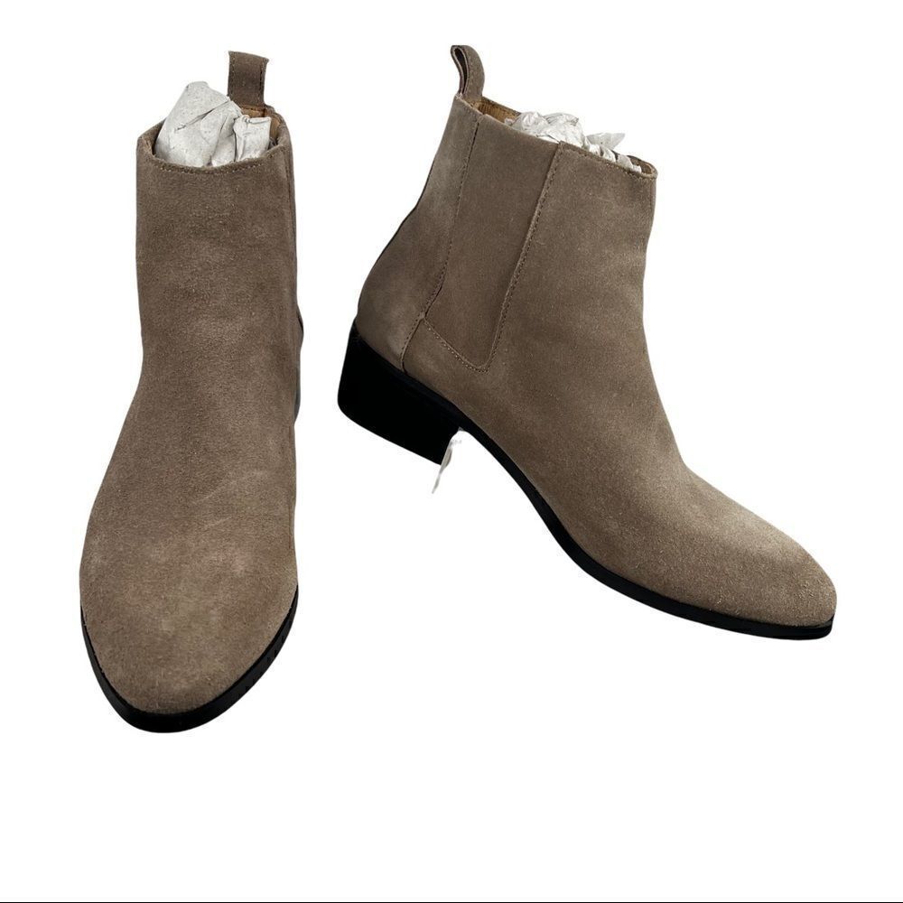 STEVEN BY Steve Madden Desirae Grey Suede Ankle Boots Size 8.5 Medium